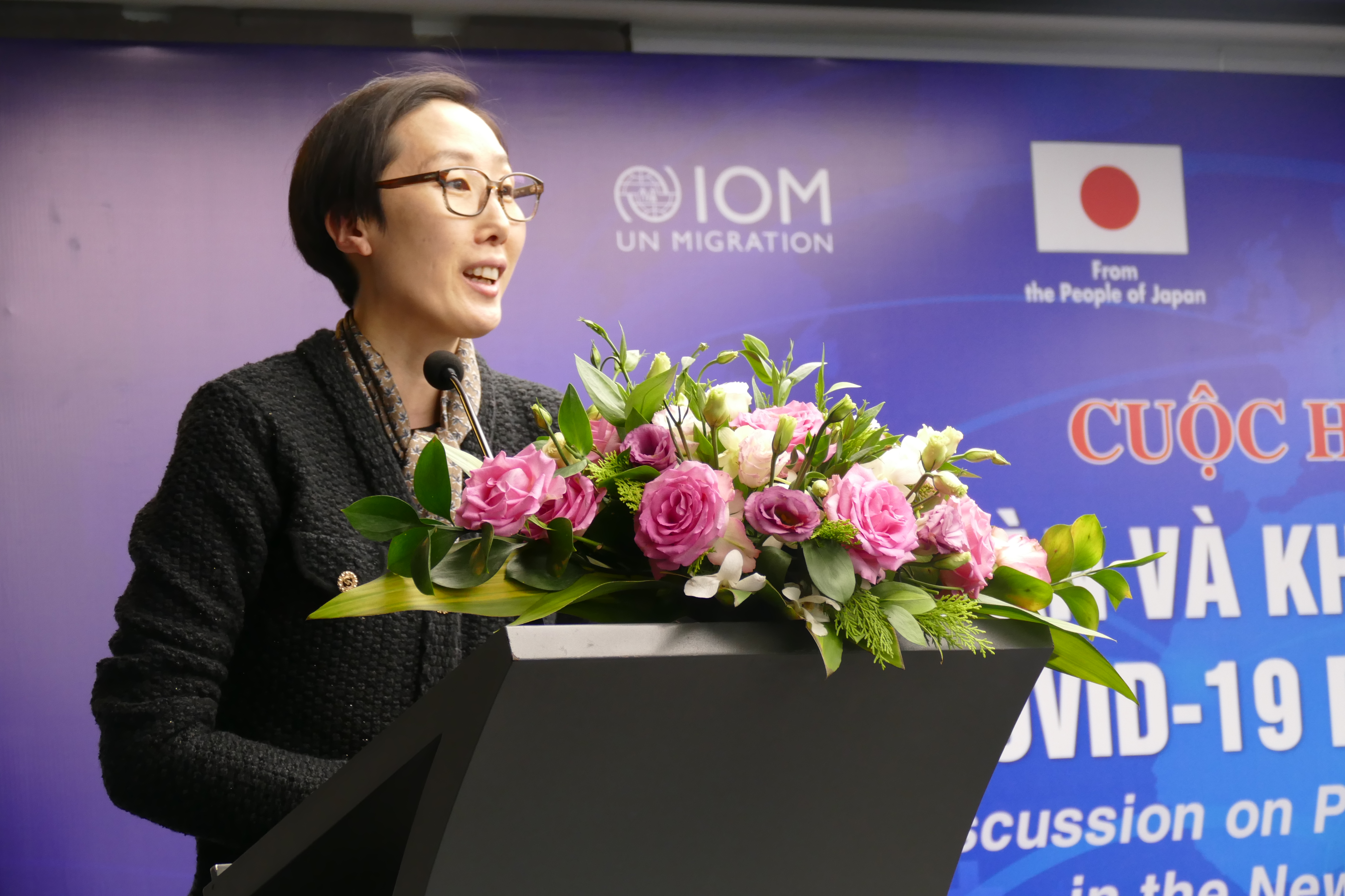 IOM Chief of Mission, Ms. Park Mihyung, delivered an opening remarks