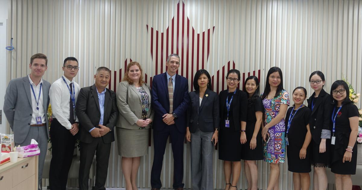 An opening ceremony for Canadian Visa Application Centre | IOM Viet Nam